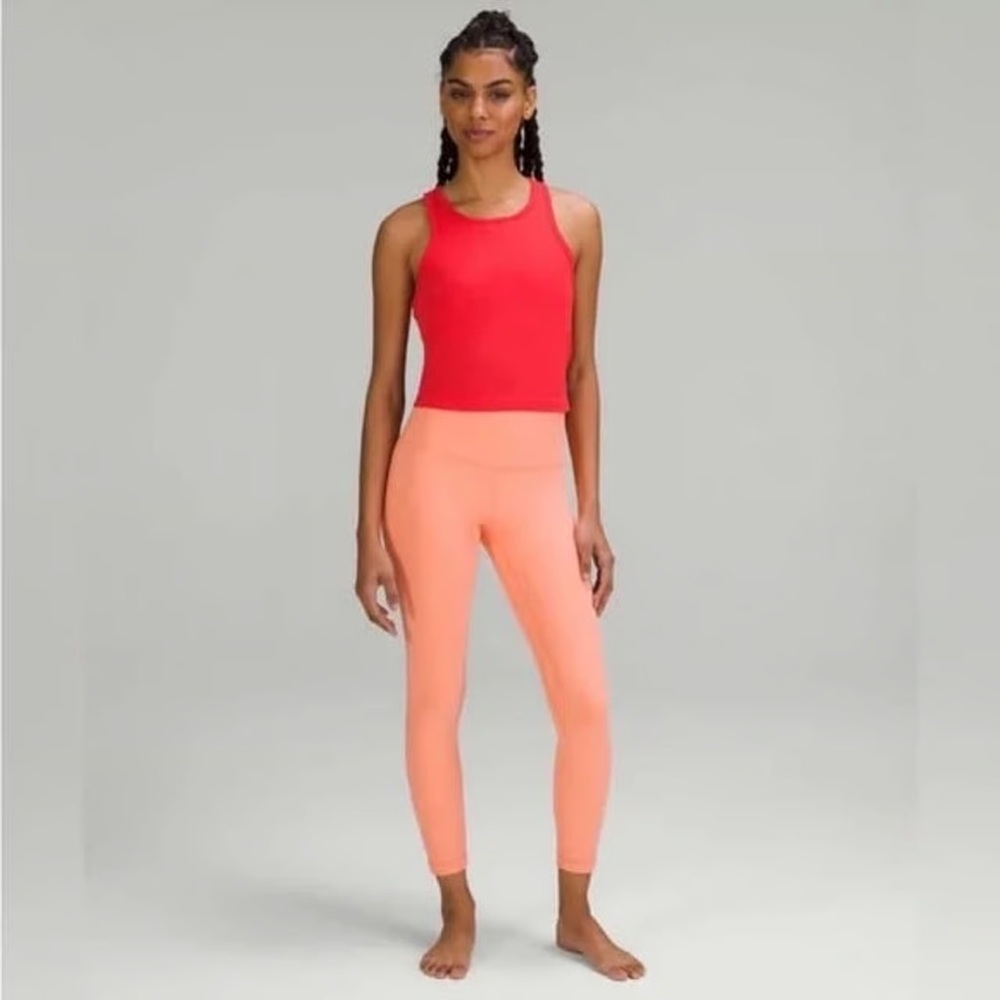 NWT Lululemon Align Leggings 25" Sunny Coral Size 4